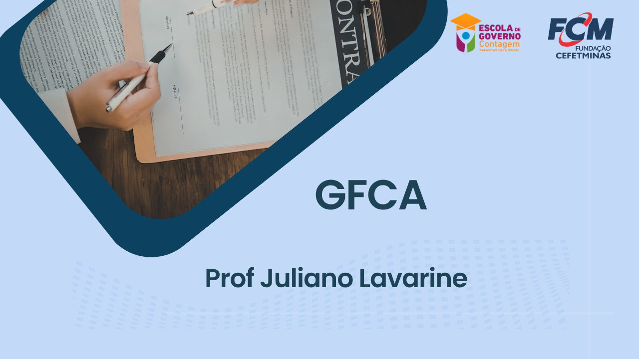 Curso Gestão e Fiscalização de Contratos Administrativos